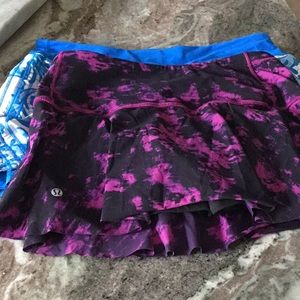 Lulu lemon Workout skirts size 4 & 6